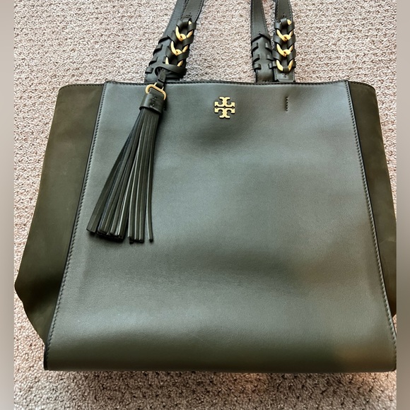 Tory Burch Handbags - Tory Burch Dark Green Tote